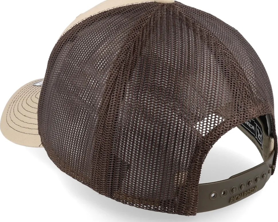 Shield Peak 112 Split Khaki/Coffee Trucker - Wild Spirit