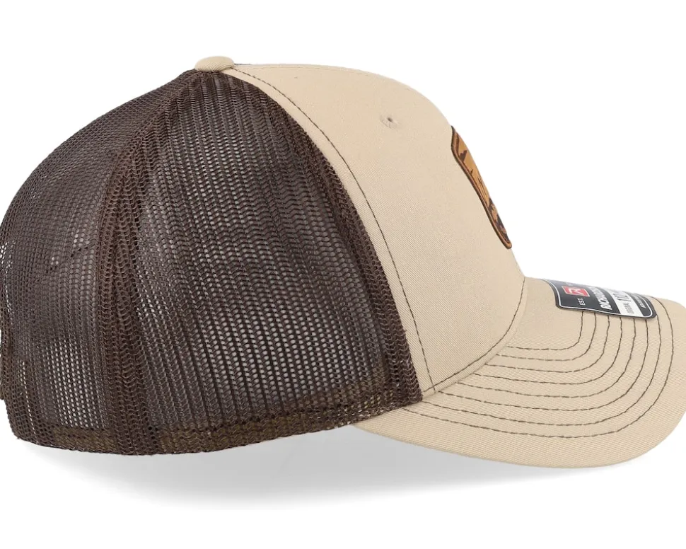 Shield Peak 112 Split Khaki/Coffee Trucker - Wild Spirit
