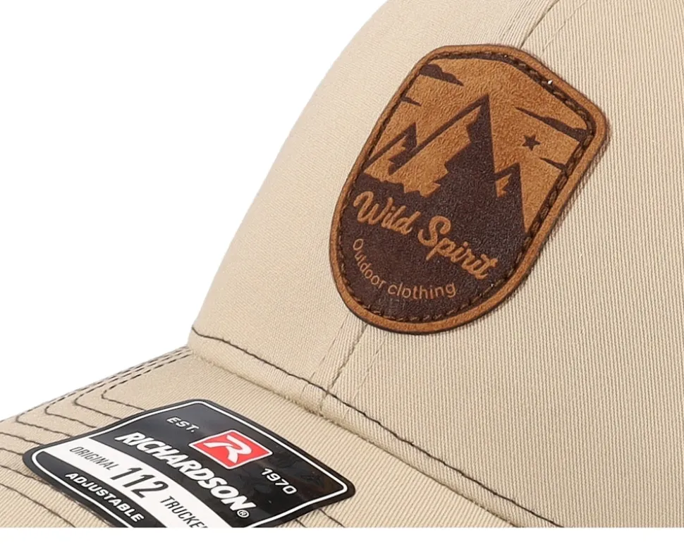 Shield Peak 112 Split Khaki/Coffee Trucker - Wild Spirit