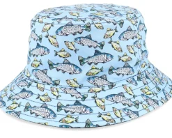 2sided Light Blue Fish Print Bucket - Stetson