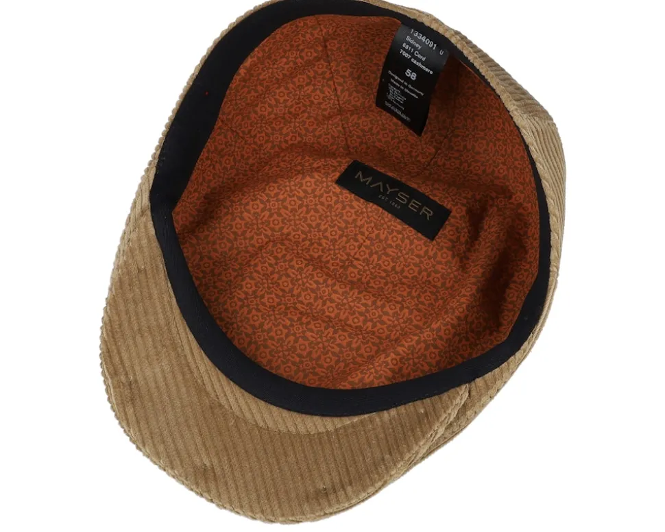 Sidney Corduroy Cashmere Flat Cap - Mayser