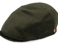 Sidney Corduroy Loden Flat Cap - Mayser