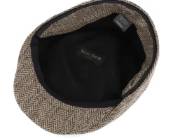 Sidney Plus Amaro Beige Flat Cap - Mayser