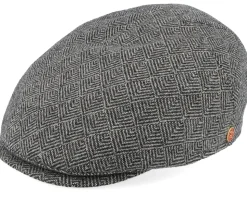 Sidney Plus Amaro Grey Flat Cap - Mayser