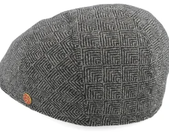 Sidney Plus Amaro Grey Flat Cap - Mayser
