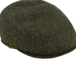 Sidney Tweed Green Flat Cap - Mayser