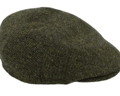 Sidney Tweed Green Flat Cap - Mayser