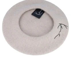 Signature Light Sand Beret - Karl Kani
