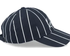 Signature Pinstripe Cap Black/White Dad Cap - Karl Kani