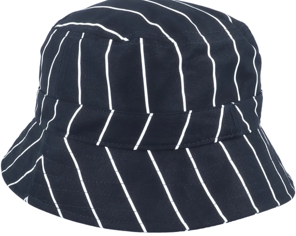 Signature Pinstripe Hat Black/White Bucket - Karl Kani