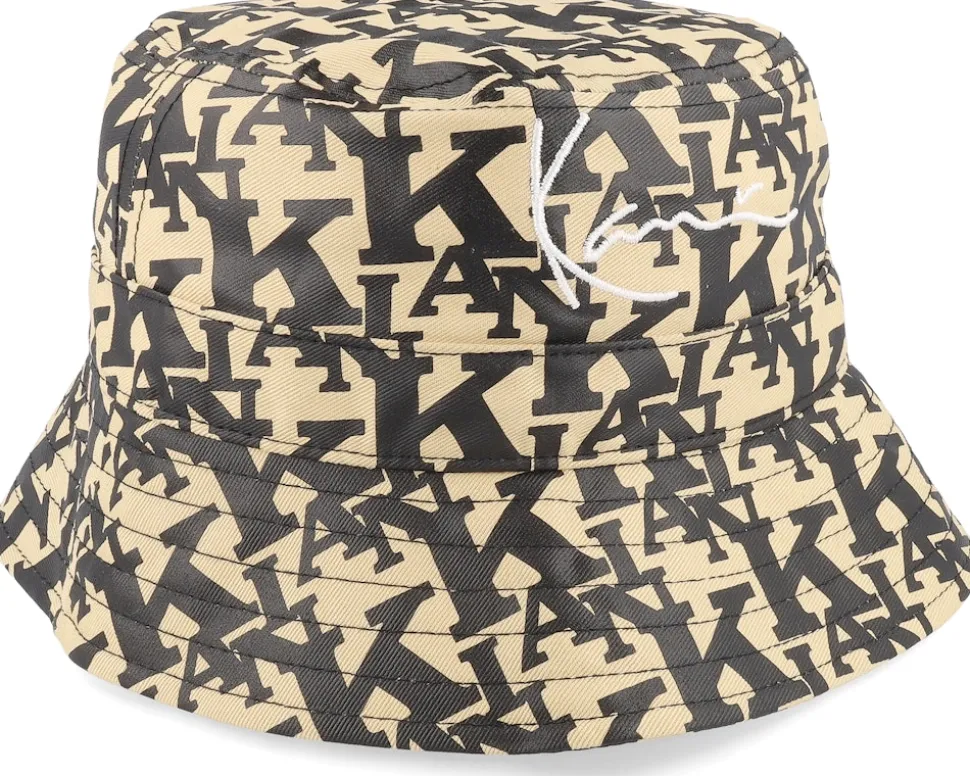 Signature Retro Logo Hat Sand/Black Bucket - Karl Kani