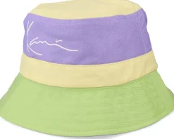 Signature Reversible Block Purple/Yellow/Green Bucket - Karl Kani