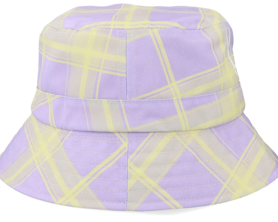 Signature Reversible Check Purple/Yellow/Sand Bucket - Karl Kani