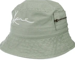 Signature Washed Zip Dark Mint Bucket - Karl Kani