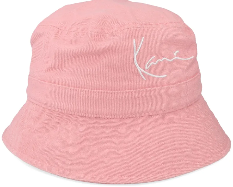 Signature Washed Zip Hat Rose Bucket - Karl Kani
