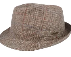 Silk Beige Herringbone Trilby - Stetson