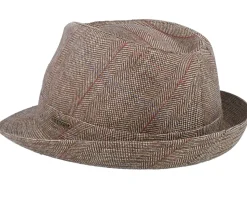 Silk Beige Herringbone Trilby - Stetson