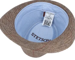 Silk Beige Herringbone Trilby - Stetson