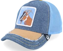 Silky Goat Silky Roots Denim A-Frame Trucker - Goorin Bros.
