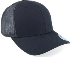 Silver Fish Hook Logo Black Trucker - Skillfish
