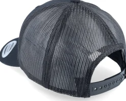 Silver Fish Hook Logo Black Trucker - Skillfish