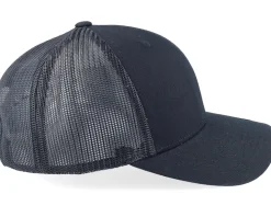Silver Fish Hook Logo Black Trucker - Skillfish