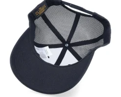 Silver Fish Hook Logo Black Trucker - Skillfish