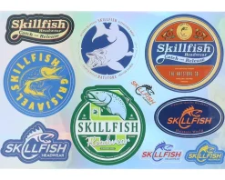 Silver/Multi Stickers - Skillfish