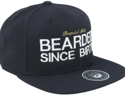 Since Birth Black Snapback - Bearded Man