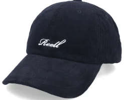 Single Script Cap Black Cord Dad Cap - Reell