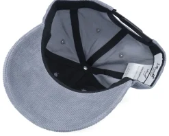 Single Script Cap Blue Grey Corduroy Dad Cap - Reell