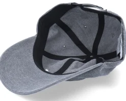 Single Script Cap Washed Charcoal Dad Cap - Reell