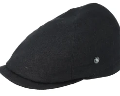 Sixpence Stripe Black Flat Cap - City Sport