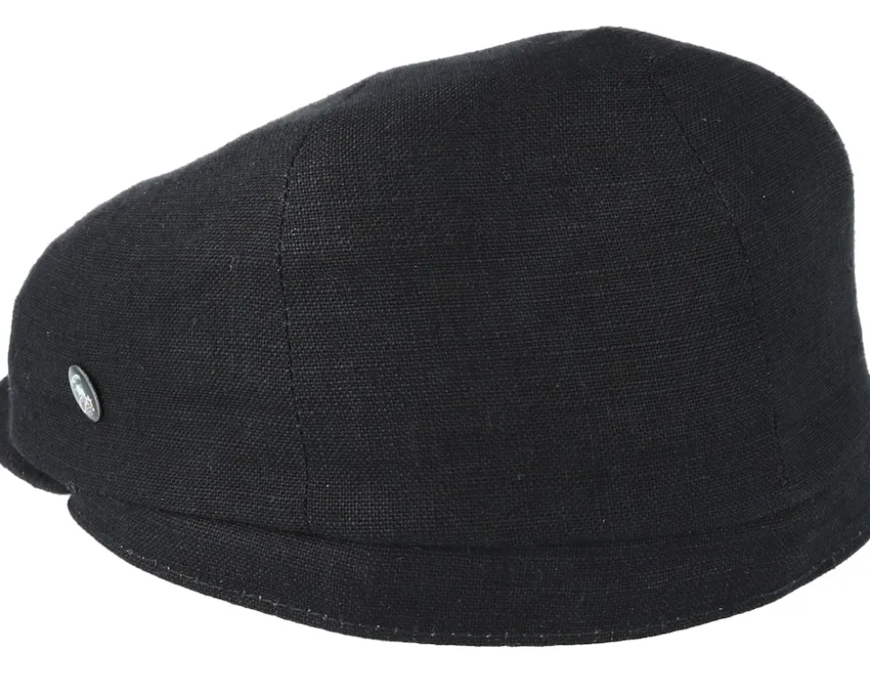 Sixpence Stripe Black Flat Cap - City Sport