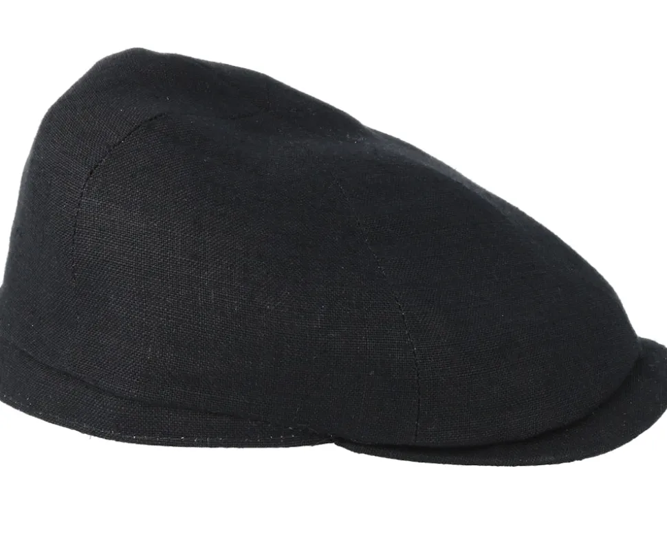 Sixpence Stripe Black Flat Cap - City Sport
