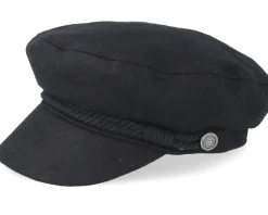 Skipper Black Flat Cap - Barts