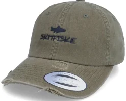 Skitfiske Ripped Olive Dad Cap - Skillfish