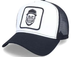 Skull Bandana Gangsta Patch White/Black Trucker - Iconic