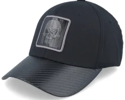 Skull Black Metallic Patch Black/Carbon Flexfit - Iconic