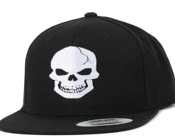 Skull Black/White Snapback - Iconic