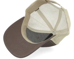 Skull Engraved 112 Split Brown/Khaki Trucker - Iconic