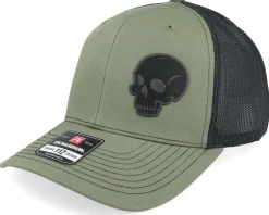 Skull Engraved 112 Split Loden/Black Trucker - Iconic