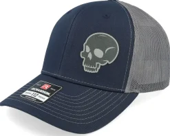 Skull Engraved 112 Split Navy/Charcoal Trucker - Iconic
