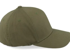 Skull Engraved Wooly Combed Olive Flexfit - Iconic