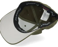 Skull Engraved Wooly Combed Olive Flexfit - Iconic