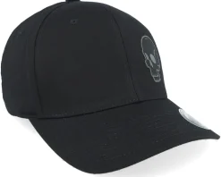 Skull Engraved Wooly Combed Black Flexfit - Iconic