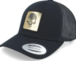 Skull Gold Patch Black Trucker - Iconic