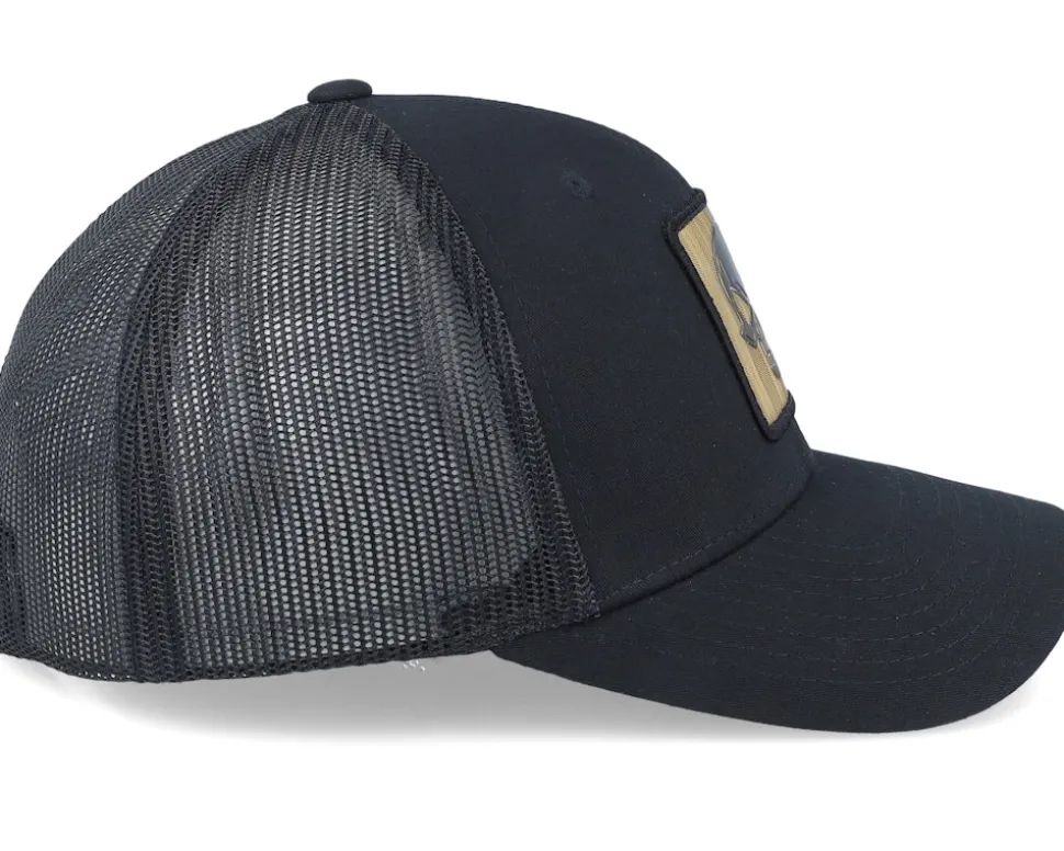 Skull Gold Patch Black Trucker - Iconic