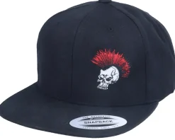Skull Punk Mohawk Black Snapback - Iconic