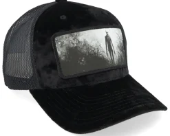 Slenderman Velvet Black/Black A-frame Trucker - Scenes